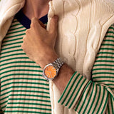 Shop Authentic Citizen Tsuyosa Automatic Orange Dial Silver Steel Strap Watch For Men - NJ0151-88Z - Luxxuri