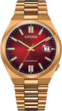  Shop Authentic Citizen Tsuyosa Automatic Red Dial Gold Steel Strap Watch For Men - NJ0153-82X - Luxxuri