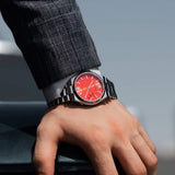  Shop Authentic Citizen x Pantone Automatic Blazing Red Dial Silver Steel Strap Watch For Men - NJ0158-89W - Luxxuri