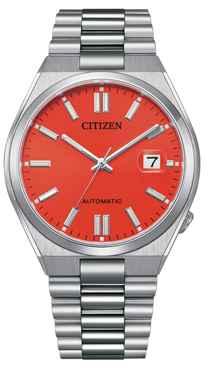  Shop Authentic Citizen x Pantone Automatic Blazing Red Dial Silver Steel Strap Watch For Men - NJ0158-89W - Luxxuri