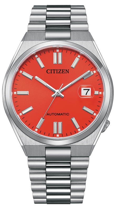  Shop Authentic Citizen x Pantone Automatic Blazing Red Dial Silver Steel Strap Watch For Men - NJ0158-89W - Luxxuri