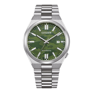  Shop Authentic Citizen Tsuyosa Automatic Camouflage Green Dial Silver Steel Strap Watch For Men - NJ0159-86X - Luxxuri