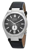  Shop Authentic Citizen Tsuyosa Automatic Grey Dial Black Leather Strap Watch for Men - NK5010-01H - Luxxuri