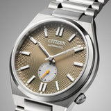  Shop Authentic Citizen Tsuyosa Automatic Titanium Yellow Dial Silver Steel Strap Watch For Men - NK5010-51X - Luxxuri