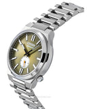  Shop Authentic Citizen Tsuyosa Automatic Titanium Yellow Dial Silver Steel Strap Watch For Men - NK5010-51X - Luxxuri