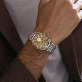  Shop Authentic Citizen Tsuyosa Automatic Titanium Yellow Dial Silver Steel Strap Watch For Men - NK5010-51X - Luxxuri