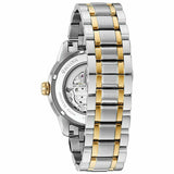  Shop Authentic Bulova BVA Skeleton Silver Dial Two Tone Steel Strap Watch for Men - 98A230 - Luxxuri