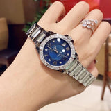  Shop Authentic Bulova Crystal Collection Blue Mother of Pearl Dial Silver Steel Strap Watch for Women - 96L238 - Luxxuri