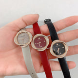  Shop Authentic Swarovski Crystal Flower Black Dial Black Leather Strap Watch for Women - 5552421 - Luxxuri