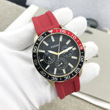  Shop Authentic Fossil Bannon Multifunction Black Dial Red Silicone Strap Watch for Men - BQ2499 - Luxxuri