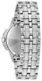  Shop Authentic Bulova Crystal Collection Pave Silver Dial with Crystals Silver Steel Strap Watch for Men - 96C134 - Luxxuri