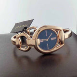  Shop Authentic Gucci Horsebit Collection Black Dial Rose Gold Steel Strap Watch For Women - YA139507 - Luxxuri