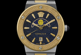  Shop Authentic Versace Greca Logo Moonphase Black Dial Two Tone Steel Strap Watch for Men - VE7G00223 - Luxxuri