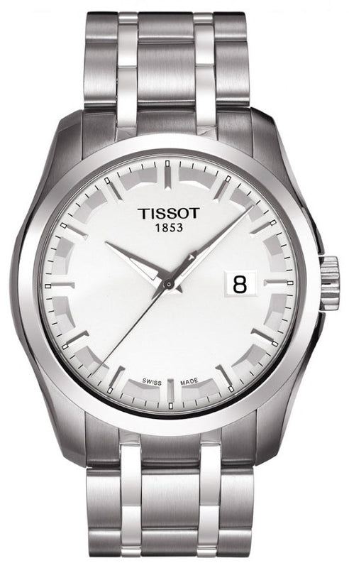  Shop Authentic Tissot T Trend Couturier Chronograph White Dial Silver Steel Strap Watch For Men - T035.410.11.031.00 - Luxxuri