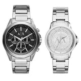  Shop Authentic Armani Exchange Drexler Chronograph Black Dial Silver Steel Strap Watch for Men - AX2600 - Luxxuri