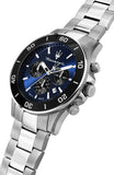  Shop Authentic Maserati Competizione Chronograph Blue Dial Silver Steel Strap Watch For Men - R8873600009 - Luxxuri