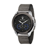  Shop Authentic Maserati Traguardo Chronograph Black Dial Mesh Bracelet Watch For Men - R8873612006 - Luxxuri