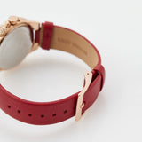  Shop Authentic Michael Kors Camille Three Hand Crystals Rose Gold Dial Red Leather Strap Watch For Women - MK4701 - Luxxuri