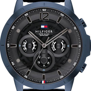  Shop Authentic Tommy Hilfiger Luca Chronograph Grey Dial Blue Steel Strap Watch For Men - 1710493 - Luxxuri