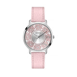  Shop Authentic Guess Dahlia Analog Silver Dial Pink Leather Strap Watch for Women - GW0529L1 - Luxxuri