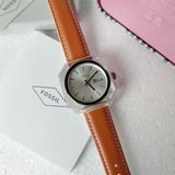 Shop Authentic Fossil Candy White Dial Brown Leather Strap Watch for Women - ES3538 - Luxxuri