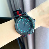  Shop Authentic Gucci G Timeless Sport Black Dial Two Tone NATO Strap Watch For Men - YA126229 - Luxxuri