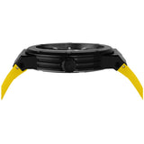  Shop Authentic Salvatore Ferragamo F-80 Classic Black Dial Yellow Rubber Strap Watch for Men - SFHY01522 - Luxxuri