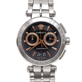  Shop Authentic Versace Aion Chronograph Black Dial Silver Steel Strap Watch For Men - VE1D01019 - Luxxuri