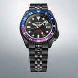  Shop Authentic Seiko Automatic SKX GMT Yuto Horigome Limited Edition Black Dial Black Steel Strap Watch For Men - SSK027K1 - Luxxuri