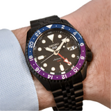  Shop Authentic Seiko Automatic SKX GMT Yuto Horigome Limited Edition Black Dial Black Steel Strap Watch For Men - SSK027K1 - Luxxuri