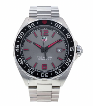  Shop Authentic Tag Heuer Formula 1 Quartz Anthracite Dial Silver Steel Strap Watch for Men - WAZ1018.BA0842 - Luxxuri
