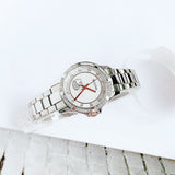  Shop Authentic Bulova Crystal Collection Mother of Pearl Dial Silver Steel Strap Watch for Women - 98L232 - Luxxuri