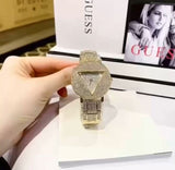  Shop Authentic Guess Trend Diamonds Gold Dial Gold Steel Strap Watch for Women - GW0512L2 - Luxxuri