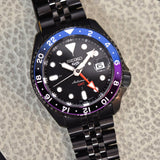  Shop Authentic Seiko Automatic SKX GMT Yuto Horigome Limited Edition Black Dial Black Steel Strap Watch For Men - SSK027K1 - Luxxuri
