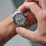  Shop Authentic Seiko Prospex 1965 Modern Re Interpretation Automatic Black Dial Silver Steel Strap Watch For Men - SPB143J1 - Luxxuri