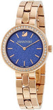  Shop Authentic Swarovski Daytime Glittering Blue Dial Rose Gold Steel Strap Watch for Women - 5182277 - Luxxuri