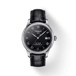  Shop Authentic Tissot Le Locle Powermatic 80 Black Dial Black Leather Strap Watch For Men - T006.407.16.053.00 - Luxxuri