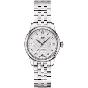  Shop Authentic Tissot Le Locle Lady Automatic Diamonds Silver Dial Silver Steel Strap Watch For Women - T006.207.11.036.00 - Luxxuri
