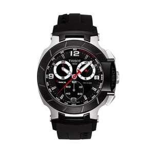  Shop Authentic Tissot T Race Chronograph Black Dial Black Rubber Strap Watch for Men - T048.417.27.057.00 - Luxxuri