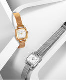 Shop Authentic Tissot Lovely Square Silver Dial Silver Mesh Bracelet Watch For Women - T058.109.11.036.00 - Luxxuri