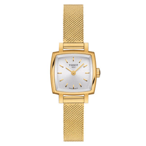  Shop Authentic Tissot Lovely Square Silver Dial Gold Mesh Bracelet Watch For Women - T058.109.33.031.00 - Luxxuri