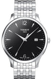  Shop Authentic Tissot T Classic Tradition Black Dial Silver Steel Strap Watch For Men - T063.610.11.057.00 - Luxxuri
