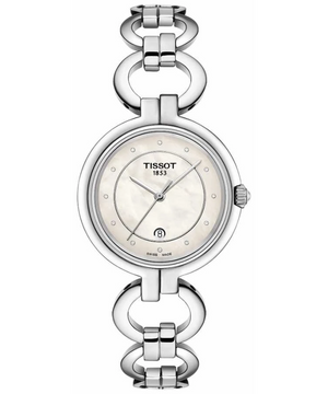  Shop Authentic Tissot T Trend Flamingo Mother of Pearl Dial Silver Steel Strap Watch for Women - T094.210.11.116.00 - Luxxuri