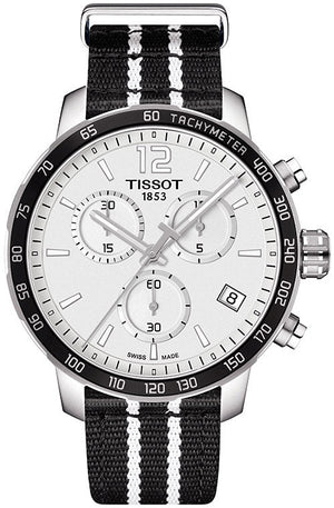  Shop Authentic Tissot Quickster Chronograph NBA San Antonio Spurs Edition White Dial Two Tone NATO Strap Watch for Men - T095.417.17.037.07 - Luxxuri