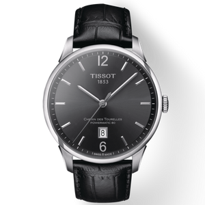  Shop Authentic Tissot Chemin Des Tourelles Powermatic 80 Black Dial Black Leather Strap Watch For Men - T099.407.16.447.00 - Luxxuri