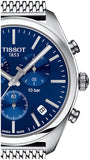  Shop Authentic Tissot PR 100 Chronograph Blue Dial Silver Mesh Bracelet Watch for Men - T101.417.11.041.00 - Luxxuri