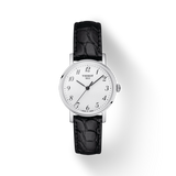  Shop Authentic Tissot Everytime Small White Dial Black Leather Strap Watch For Women - T109.210.16.032.00 - Luxxuri