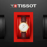  Shop Authentic Tissot Everytime Desire Small White Dial Maroon Leather Strap Watch For Women - T109.210.36.031.00 - Luxxuri