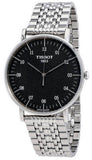  Shop Authentic Tissot Everytime Large Black Dial Silver Mesh Bracelet Watch For Men - T109.610.11.077.00 - Luxxuri