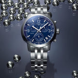  Shop Authentic Tissot Quickster Chronograph Blue Dial Watch For Men - T095.417.11.047.00 - Luxxuri